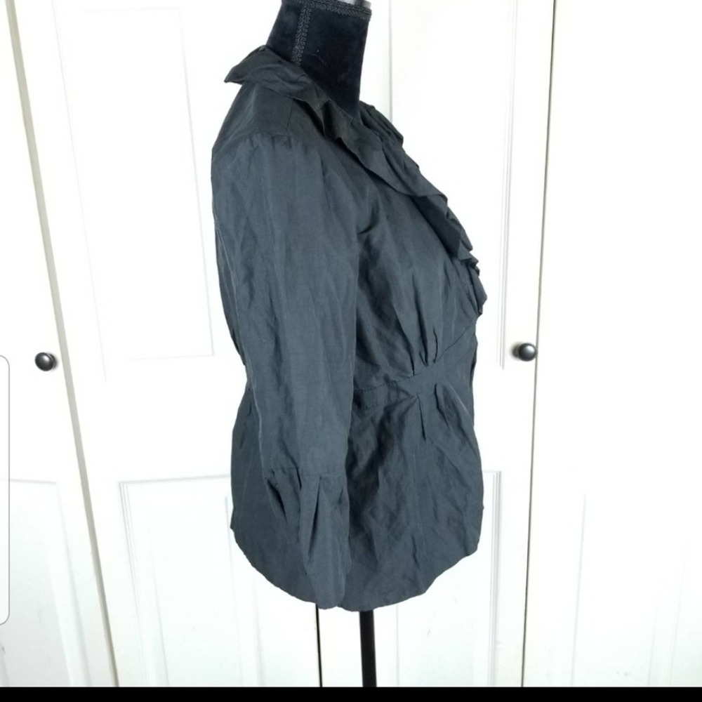 CAbi Black Ruffle Blazer - Picture 4 of 8